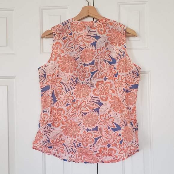 Talbots 100% Cotton Tropical Tunic - Fun and cool! Size M - Picture 7 of 7